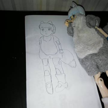 鉛筆描き