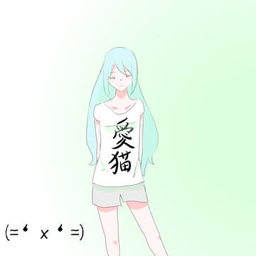 みどりー。。。いや。。。水色？