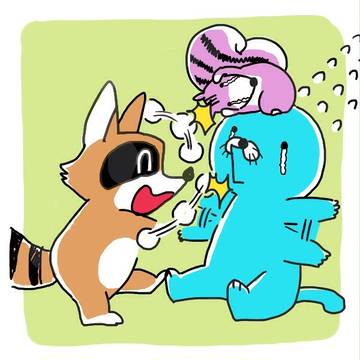 やめてよアライグマく〜ん
