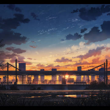 夕闇駅と遠い空