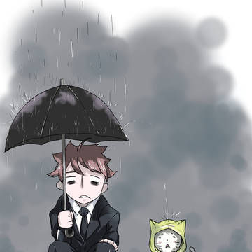家の中に雨が降っている