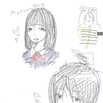放送中の落書き