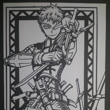 【切り絵】ジャンヌ・ダルク