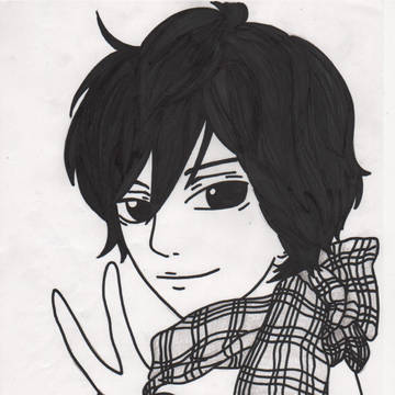 馬渕洸　ペン書き