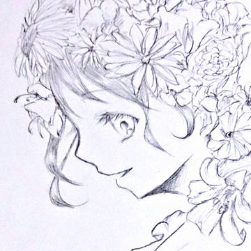 花を愛する女