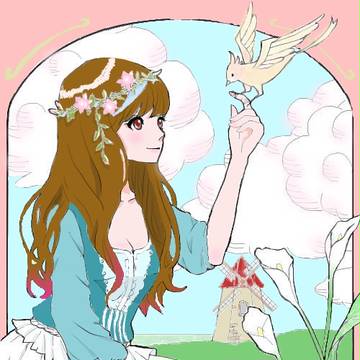 塗らせていただきました！すみれ＊さんの線画です！