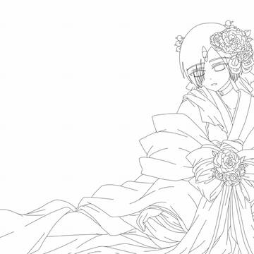 SW2.0　シィノヴィア　花魁ver.　線画