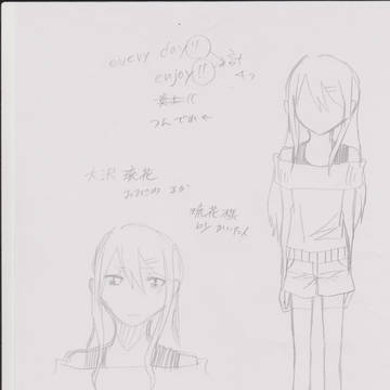 オリキャラ 大沢 瑠花(設定画)