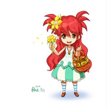 花を売る少女
