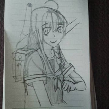 白露型駆逐艦時雨を描いてみた