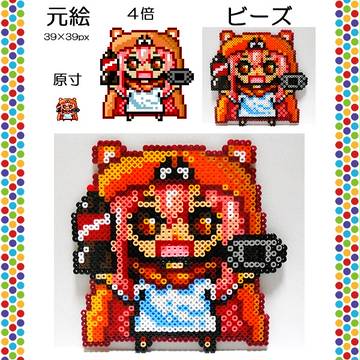 アイロンビーズでうまるちゃん
