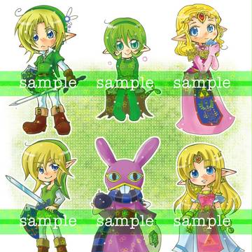 ゼルダシリーズ合同シールセット