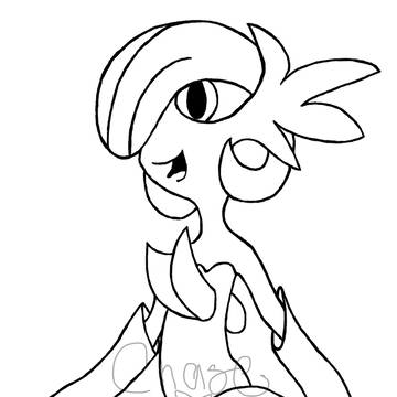 Gardevoir line art