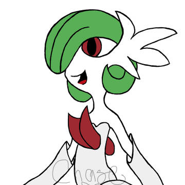 Gardevoir flat colors