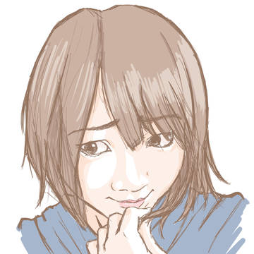 女子　ラフスケッチ