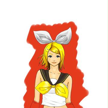 だいぶ前に描いた鏡音リン