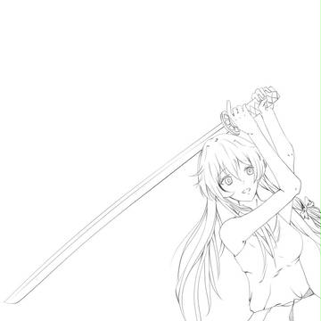 由乃线稿