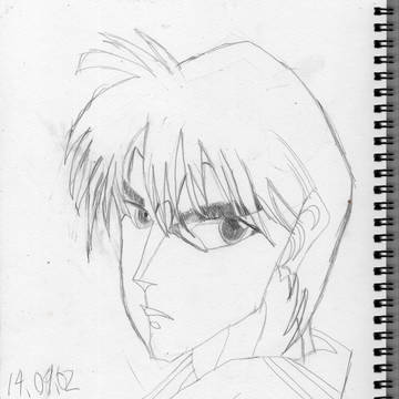 シャドウラン漫画版模写　橋蔵