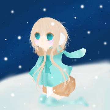 雪国の女の子