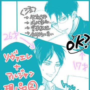 リヴァエレ(＋アルジャン）現代学パロ②