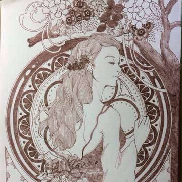 花と女