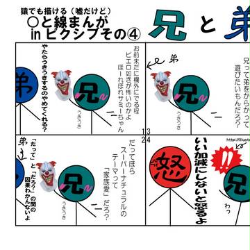○と線で描く残念スーパーナチュラル兄弟漫画4