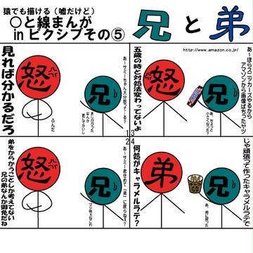 ○と線で描く残念スーパーナチュラル兄弟漫画5