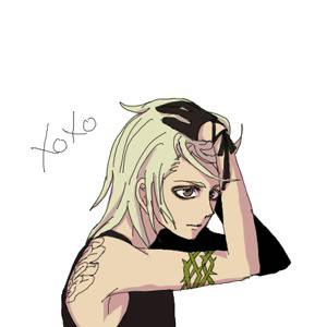 髪をかきあげる