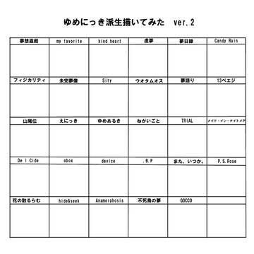 ゆめにっき派生、いくつ描けるかな？ver.2