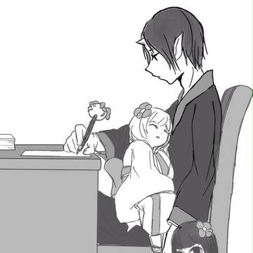 執務中