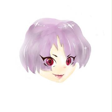 紫头发少女原稿