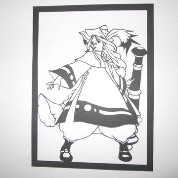 【切り絵】BOF3 モモ