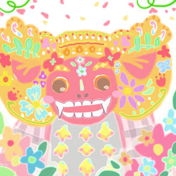 バロンとお花