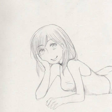 女の子らくがき