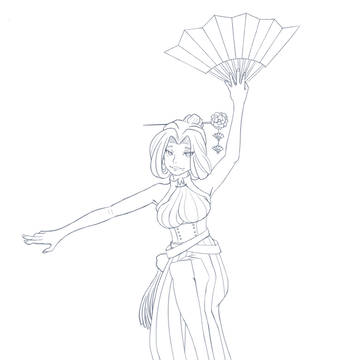 [Blade&Soul] エル・カレン(線画）