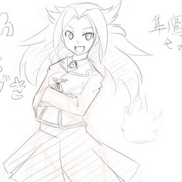 １時間で落書き