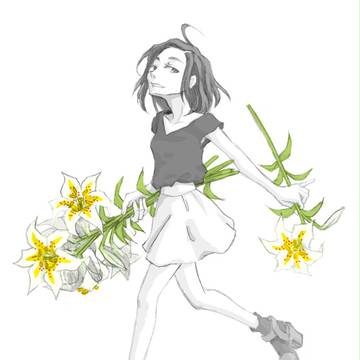 歩く姿は百合の花