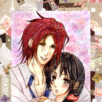 アナログで描いてみました♪【薄桜鬼・原×千♡】