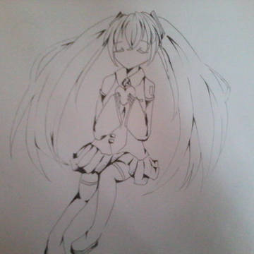 初音ミク(線画)