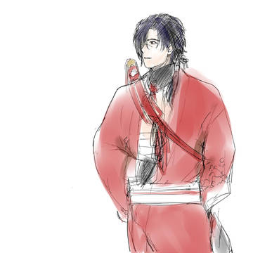 初描き紅雀