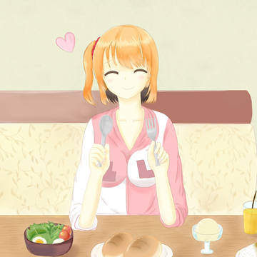 「I'm hungry!!」