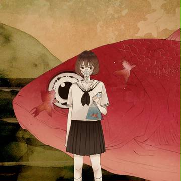 金魚と少女