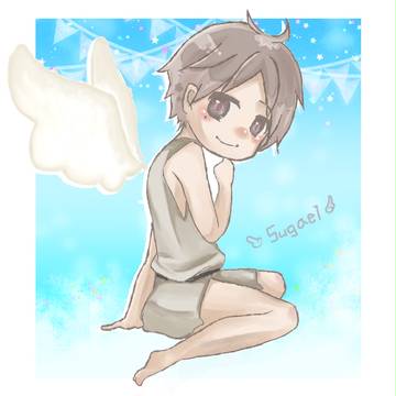 大天使を落書き
