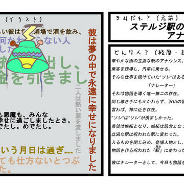 【人形遣いと】廃駅の語り部【終わりの太陽のお話】