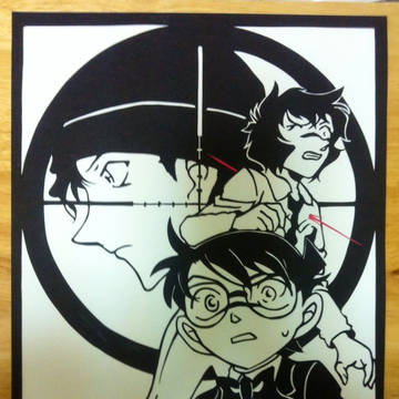 切り絵  名探偵コナン
