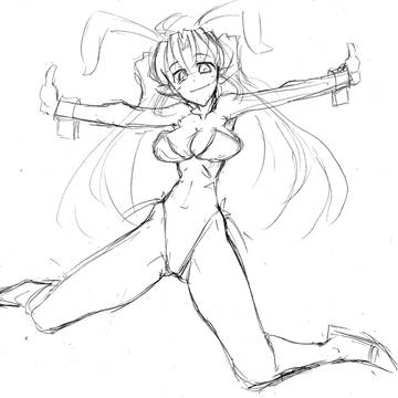 オリジナルガレージキット製作用ラフイラスト