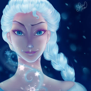 The snow glows white tonight