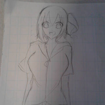 初書き　モモ
