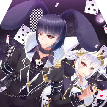 白ウサギ黒ウサギ