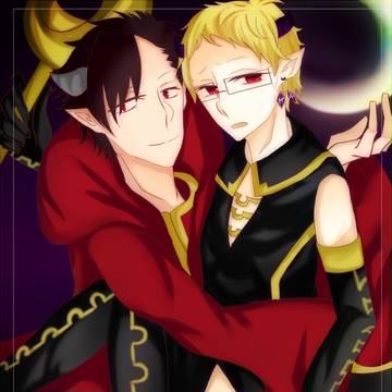 ▽くろまどうし と まほうつかい　が あらわれた 【女装注意】